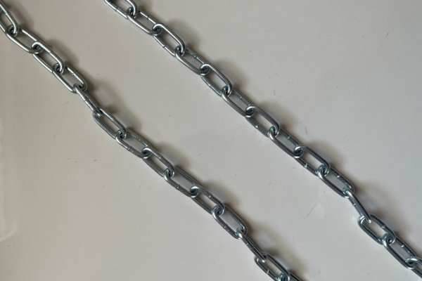 Schweißkette Stahlkette 3x16mm, kurzgliedrig, DIN 5685, verzinkt