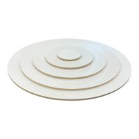 Weiße MDF Holzscheibe rund Holz-Scheibe Kreis 3mm