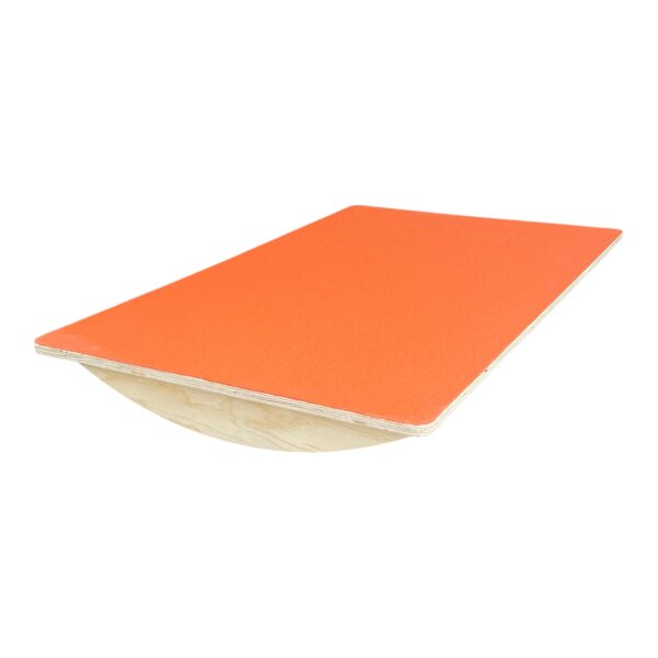 Wackelbrett mit Filzbezug - orange - verschiedene Größen 100x60cm 12cm