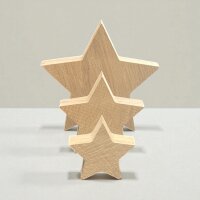 Holzsterne aus Eiche Massivholz – Weihnachtsdeko & Natur Deko