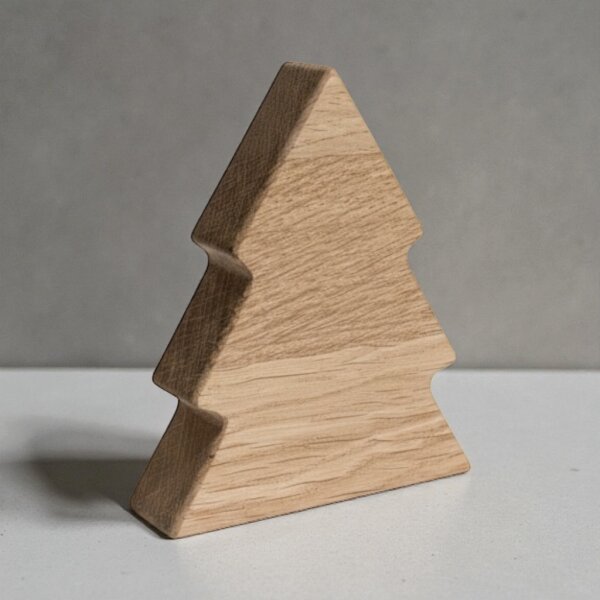 Flaschenöffner "Weihnachtsbaum" aus Eiche - personalisierbar