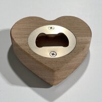 Flaschenöffner "Herz" aus Eiche -...