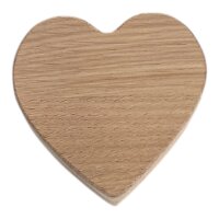 Flaschenöffner "Herz" aus Eiche - personalisierbar