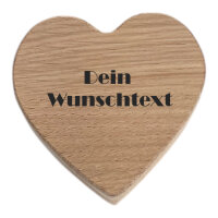 Flaschenöffner "Herz" aus Eiche - personalisierbar