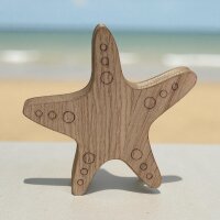Flaschenöffner "Seestern" aus Eiche -...