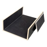 Positionsbox mit herausnehmbarer Wand GUMMIERT für...