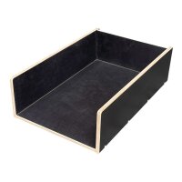 Positionsbox mit herausnehmbarer Wand GUMMIERT für...