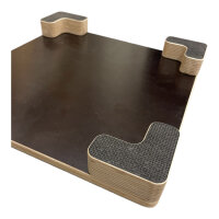 Target, Placeboard "EASY" für das Hundetraining - mit Filz - verschiedene Farben und Größen 30x30cm-grau