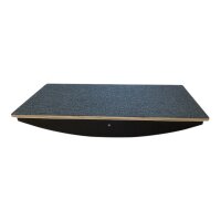 Wippenbrett / Balanceboard / Agility-Board in Längsrichtung - mit Filzbezug - verschiedene Größen 120x50cm-15cm-schwarz
