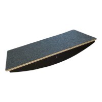 Wippenbrett / Balanceboard / Agility-Board in Längsrichtung - mit Filzbezug - verschiedene Größen 120x50cm-15cm-schwarz